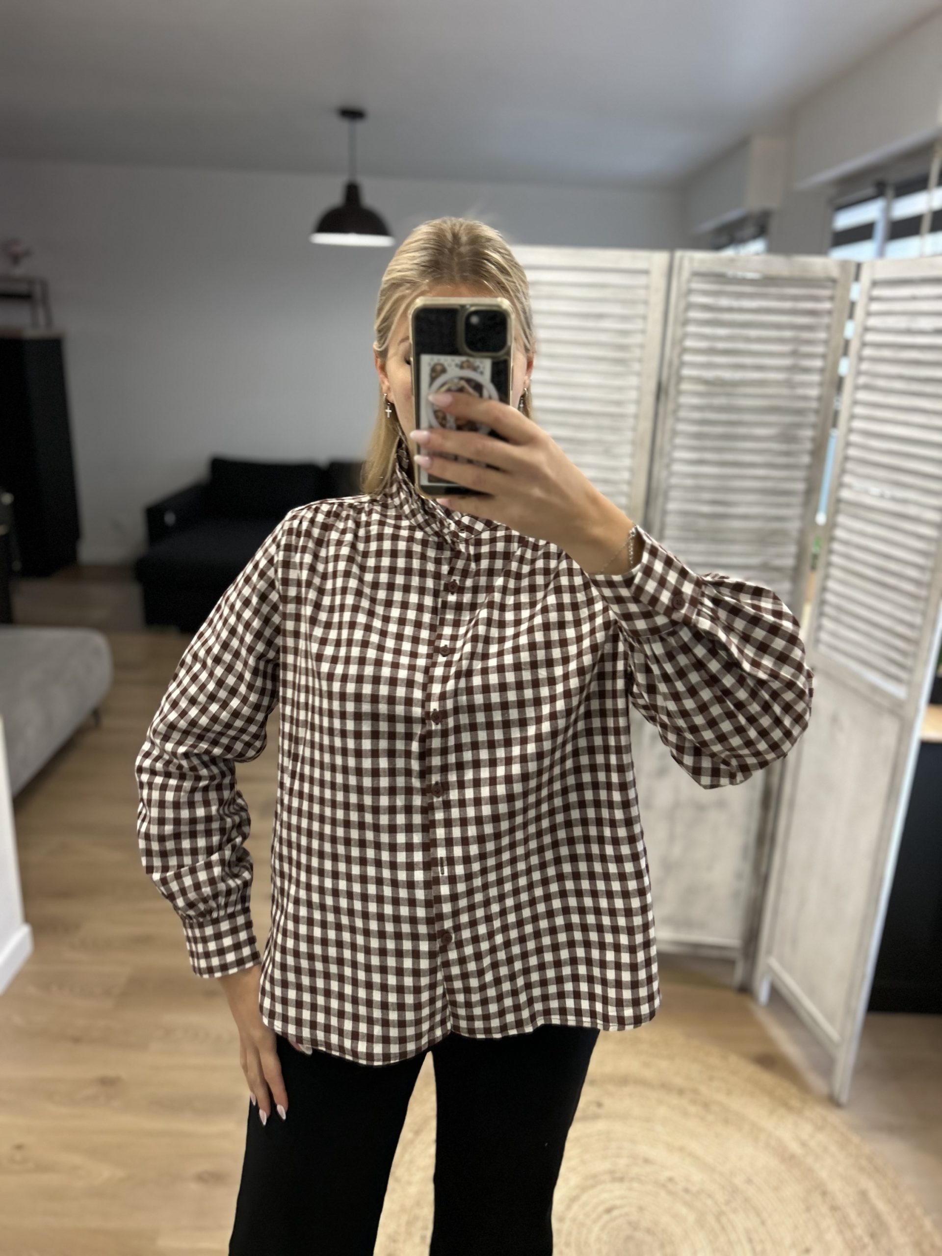 chemise froufrou vichy 2